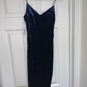 Blue Velvet Holiday Dress
